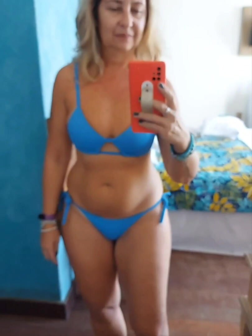Me and my Blue bikini ready for today, how about you?