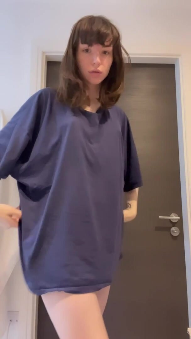 You can hide a lot under a big T-shirt