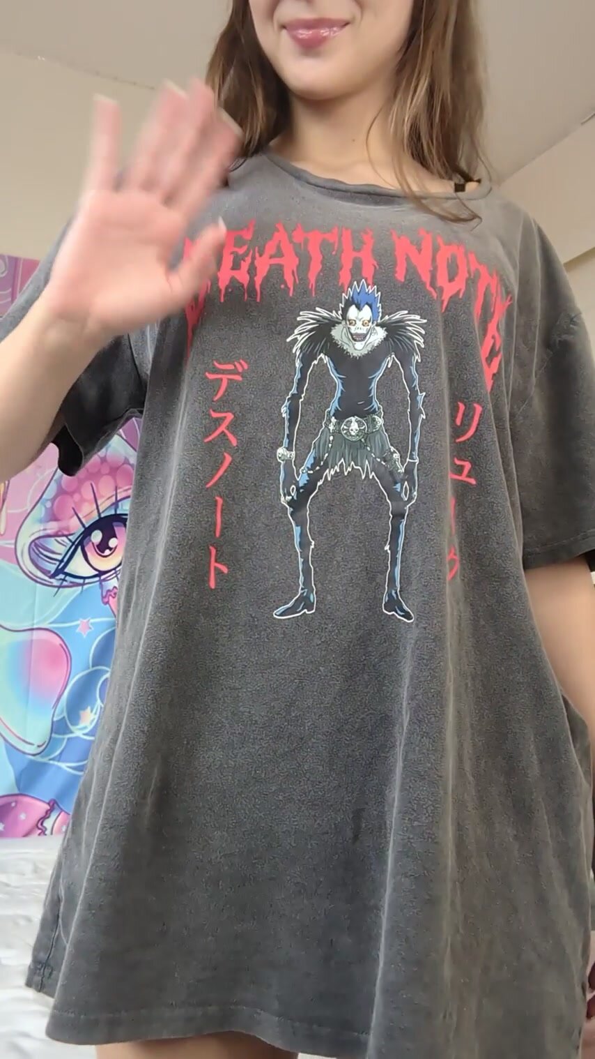 Wanna see what's hiding under my oversized tee?