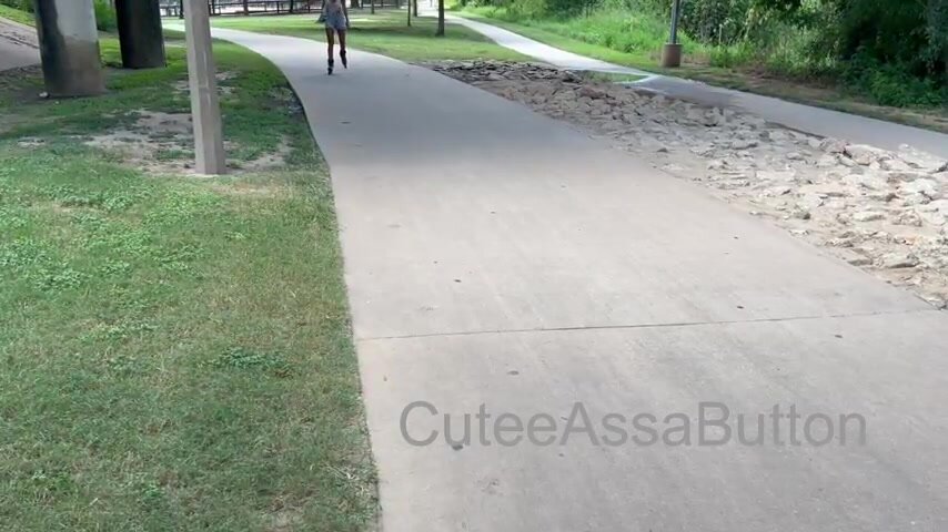 Roller blading has never been so much fun.