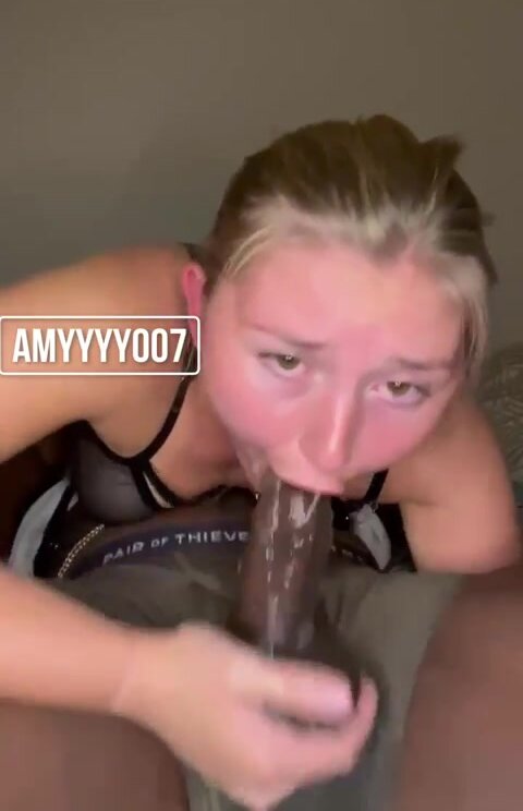 I got extra sloppy while sucking that dick