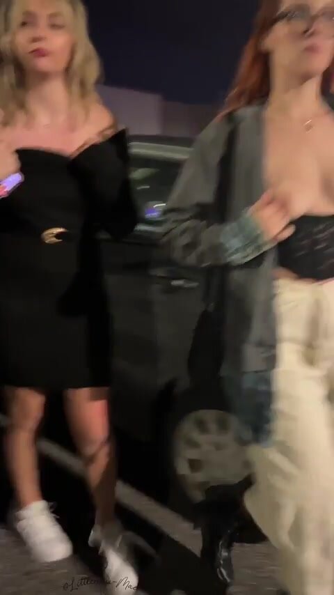 When us three get together, there is always lots of giggles and flashing