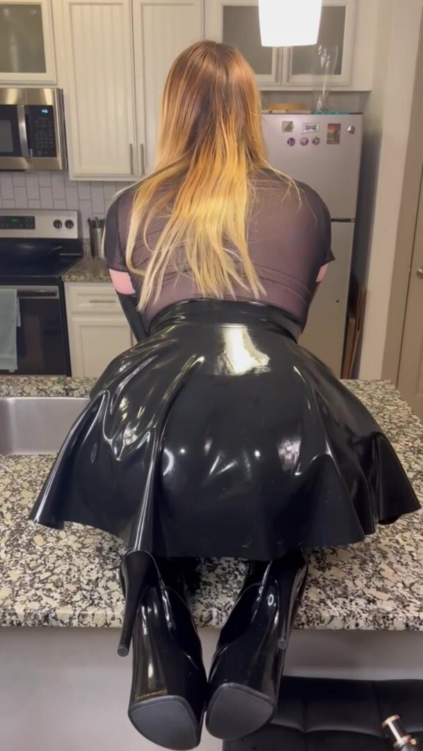 Plugging his rubber fuckdoll